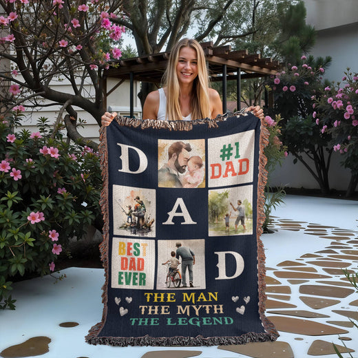 Best Dad Ever - Woven Blanket