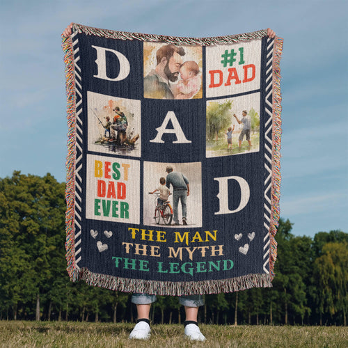 Best Dad Ever - Woven Blanket