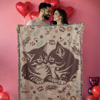 Snuggling Kitties - Woven Blanket